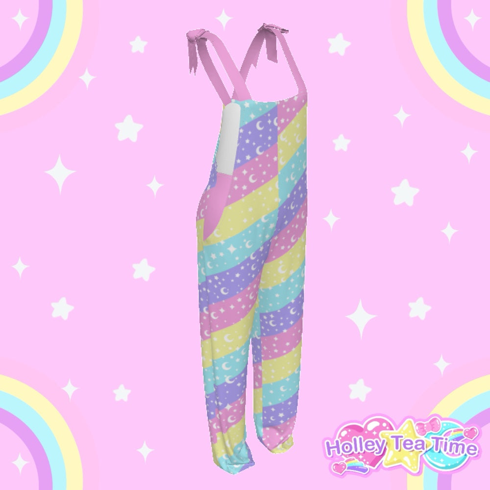 Cosmic Rainbow Jumpsuit Overalls