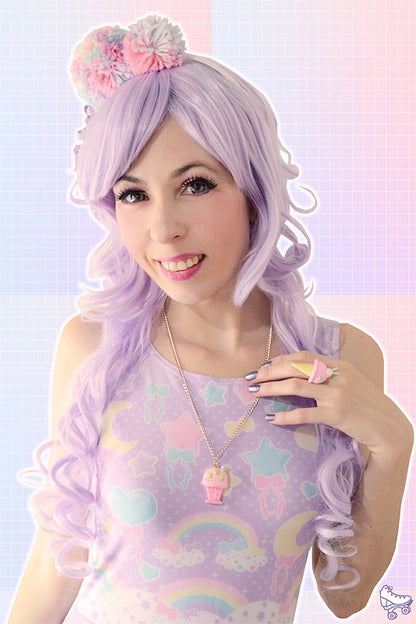 Pastel Party Skater Dress (Lavender)