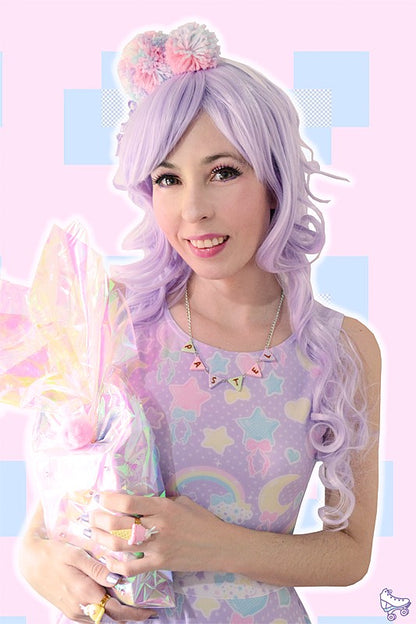 Pastel Party Skater Dress (Lavender)