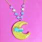 Magical Moon Necklace (Blue Shooting Star)