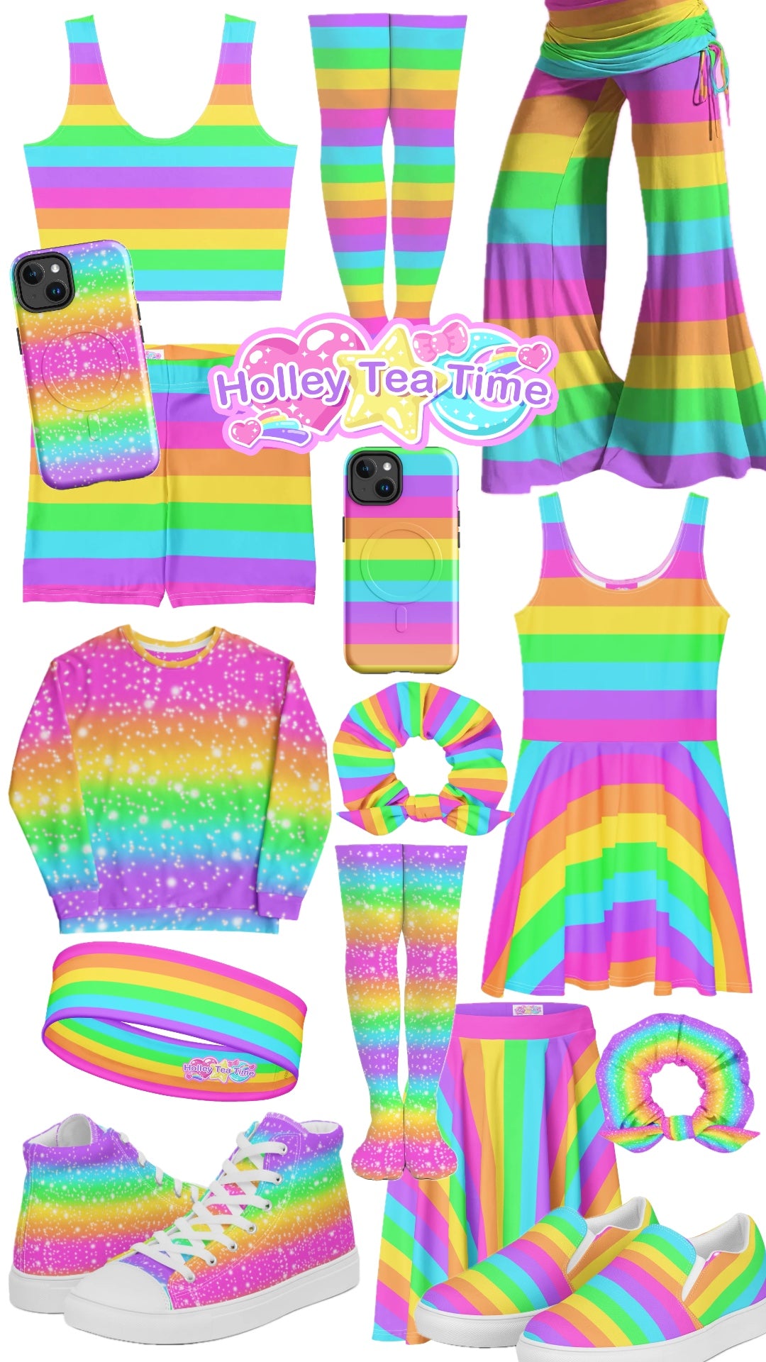 Kawaii decora kei fashion Harajuku jfashion rainbow clothing