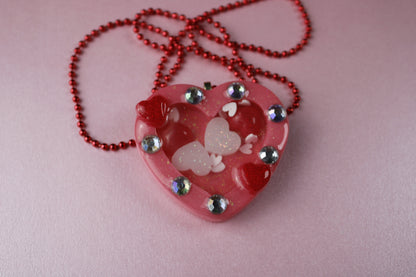 🩷 Lovecore Heart Shaker Necklace (Together Forever) 🩷