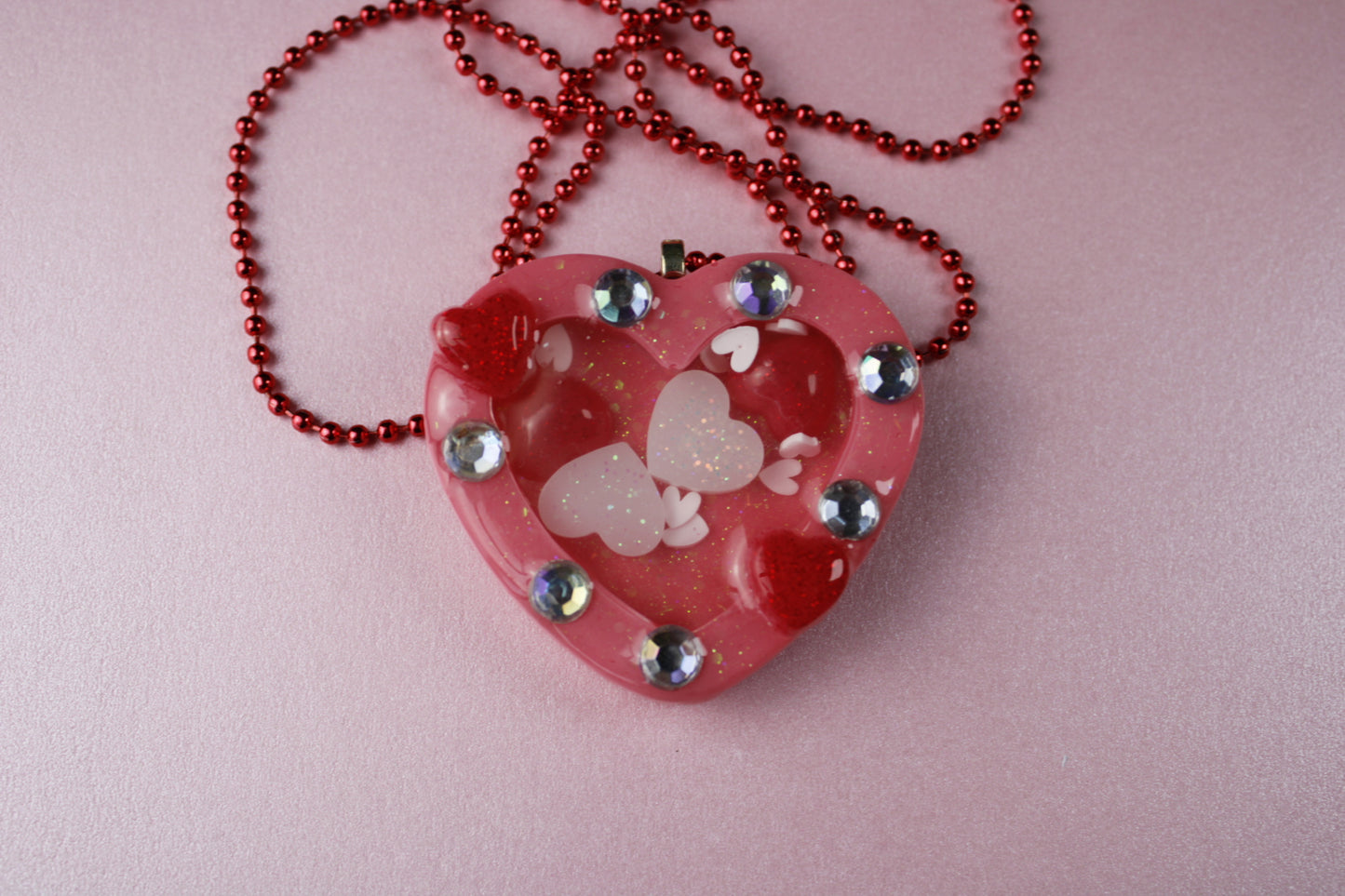 🩷 Lovecore Heart Shaker Necklace (Together Forever) 🩷