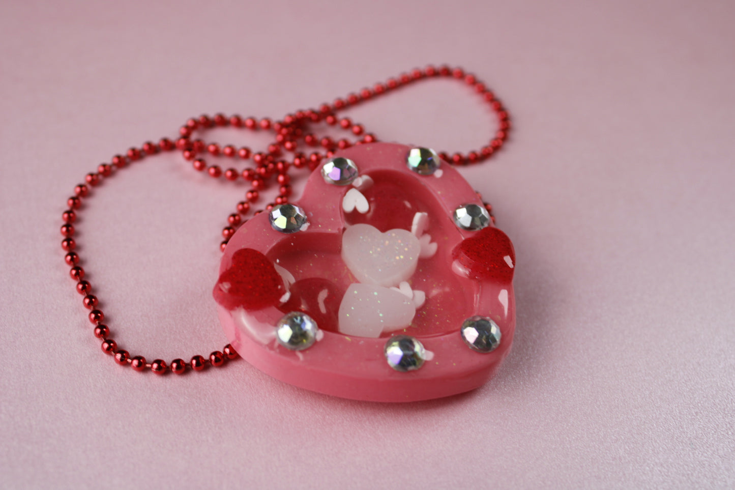 🩷 Lovecore Heart Shaker Necklace (Together Forever) 🩷