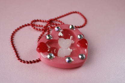 🩷 Lovecore Heart Shaker Necklace (Together Forever) 🩷