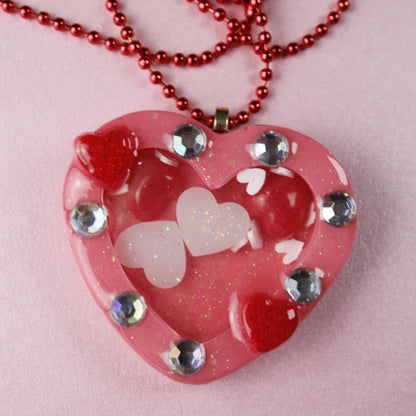 🩷 Lovecore Heart Shaker Necklace (Together Forever) 🩷