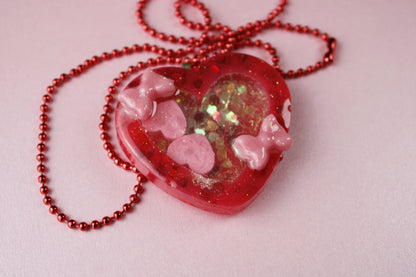 🩷 Lovecore Heart Shaker Necklace (Sweet Cutie) 🩷