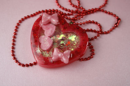 🩷 Lovecore Heart Shaker Necklace (Sweet Cutie) 🩷