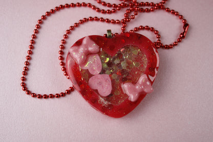 🩷 Lovecore Heart Shaker Necklace (Sweet Cutie) 🩷