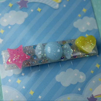 Cute & Sparkly Hair Clip (Star, Candy, Heart)
