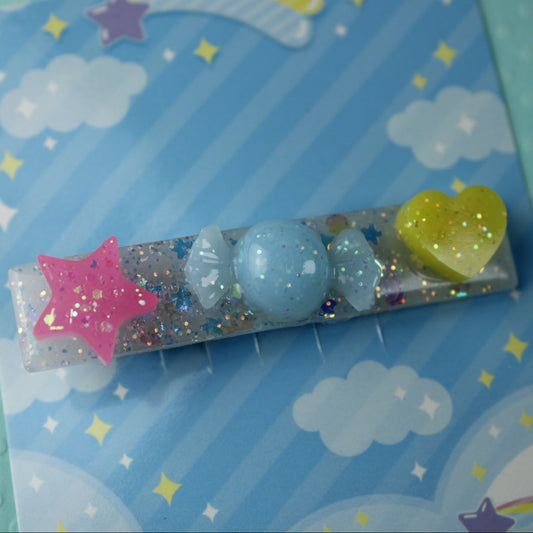 Cute & Sparkly Hair Clip (Star, Candy, Heart)