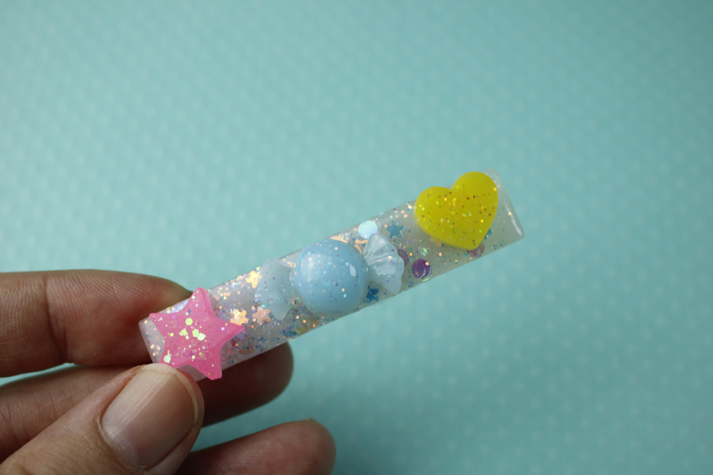 Cute & Sparkly Hair Clip (Star, Candy, Heart)