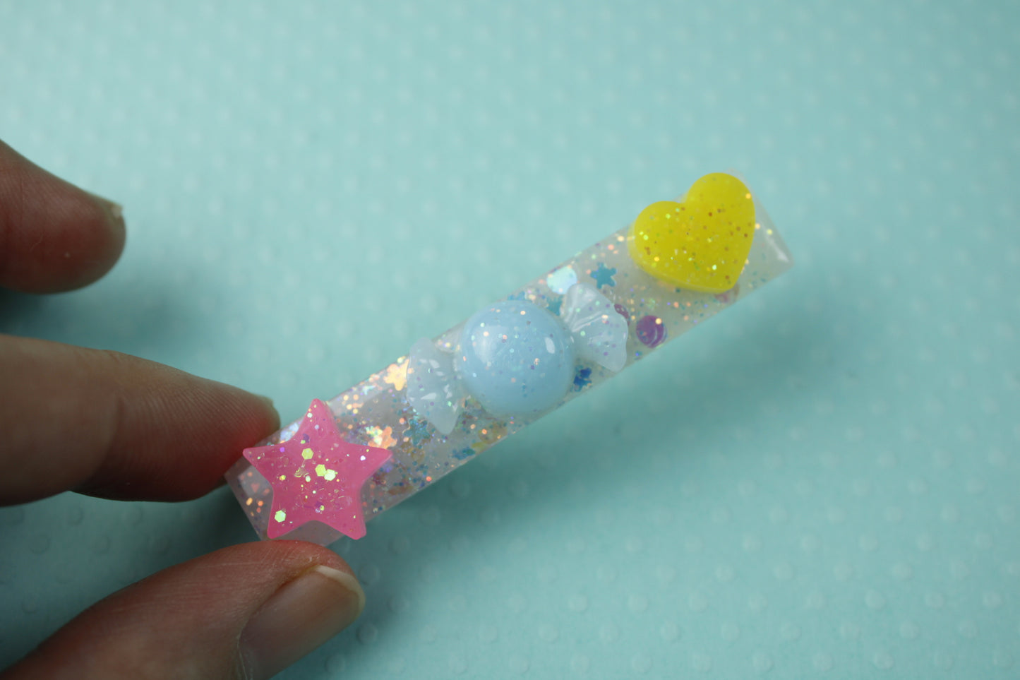 Cute & Sparkly Hair Clip (Star, Candy, Heart)