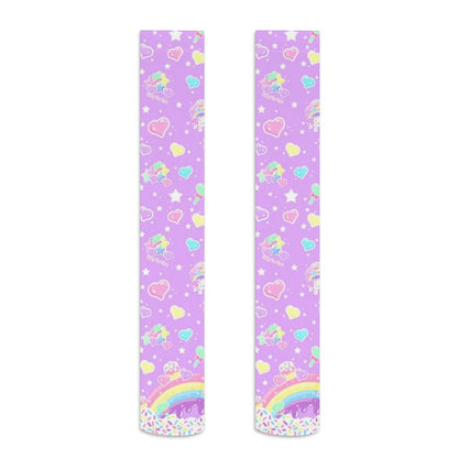 Rainbow Sweets Over Knee Stocking Socks (Purple)