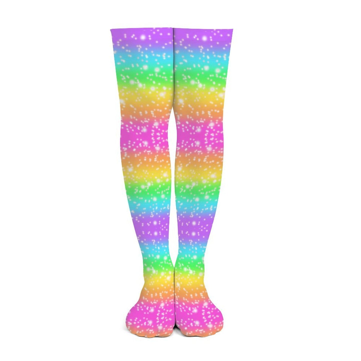 Rainbow Wonderland Over Knee Stocking Socks