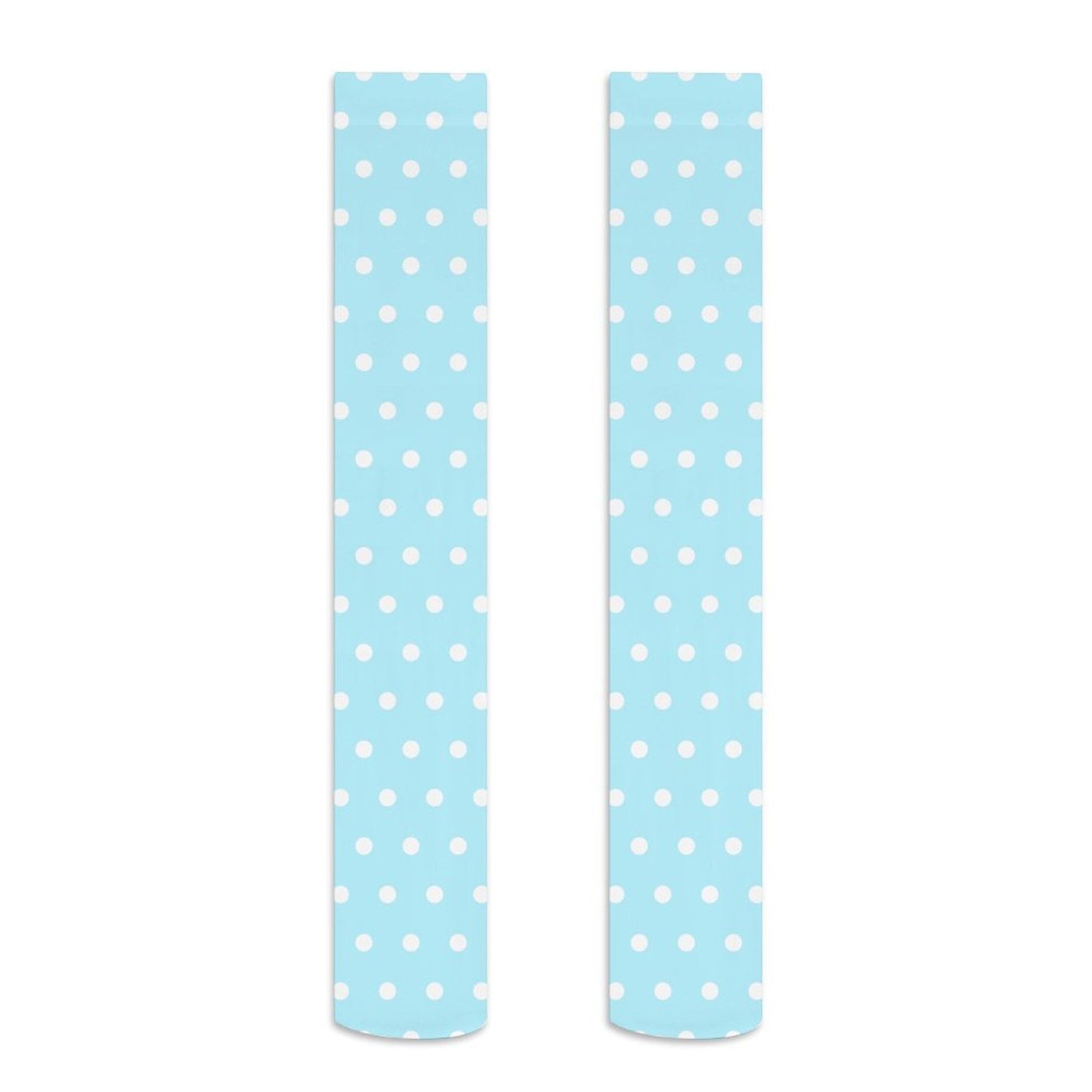 Cute Polka Dots Over Knee Stocking Socks (Blue)
