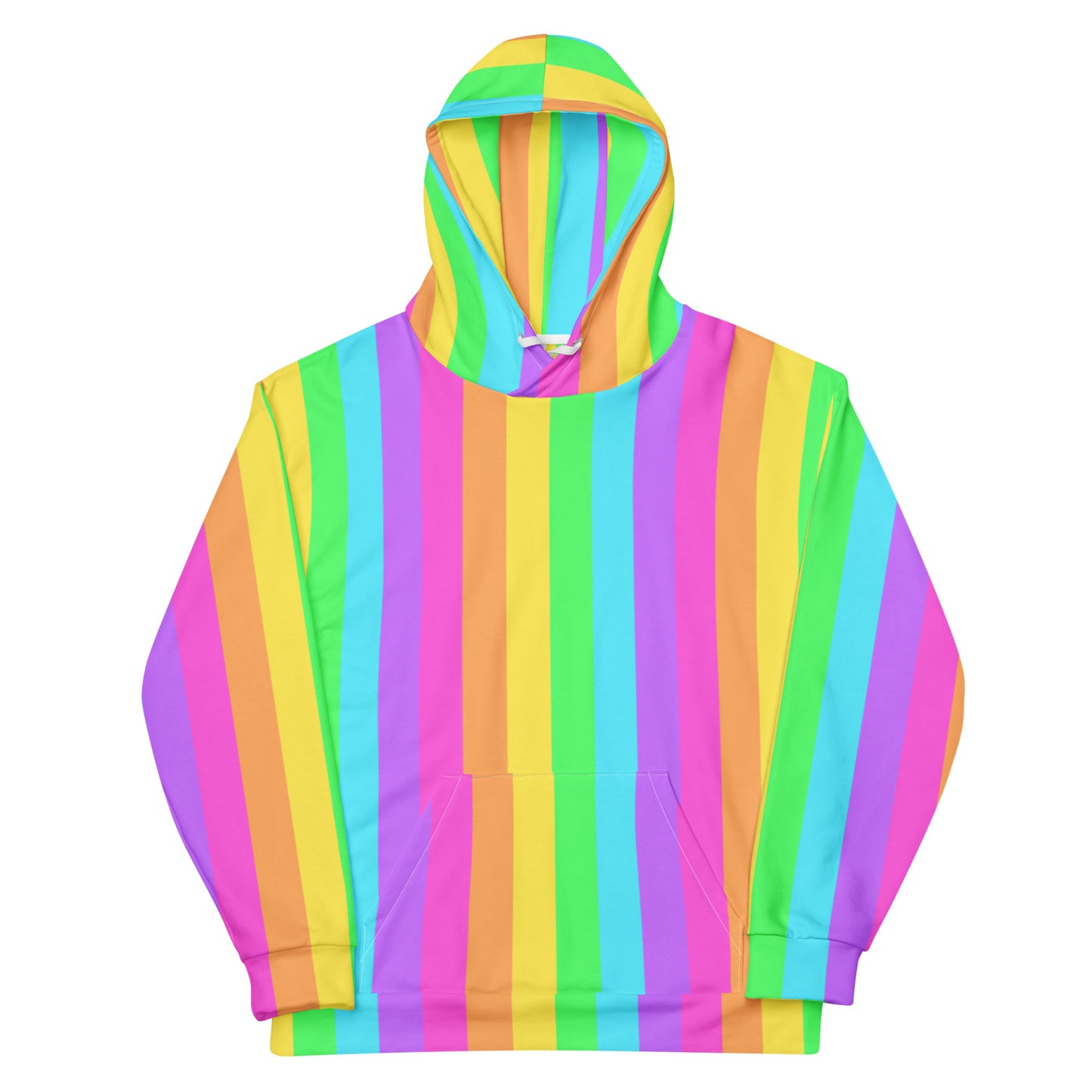 Kawaii fashion decora kei rainbow hoodie