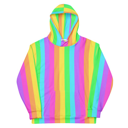 Kawaii fashion decora kei rainbow hoodie