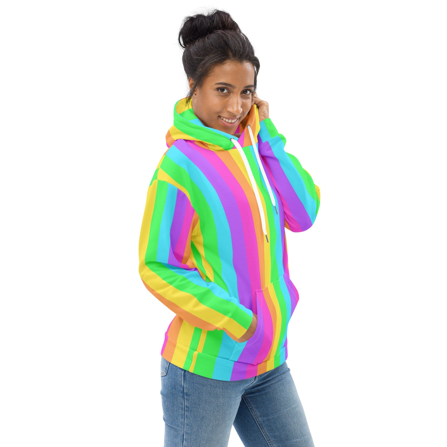 Kawaii rainbow decora kei hoodie