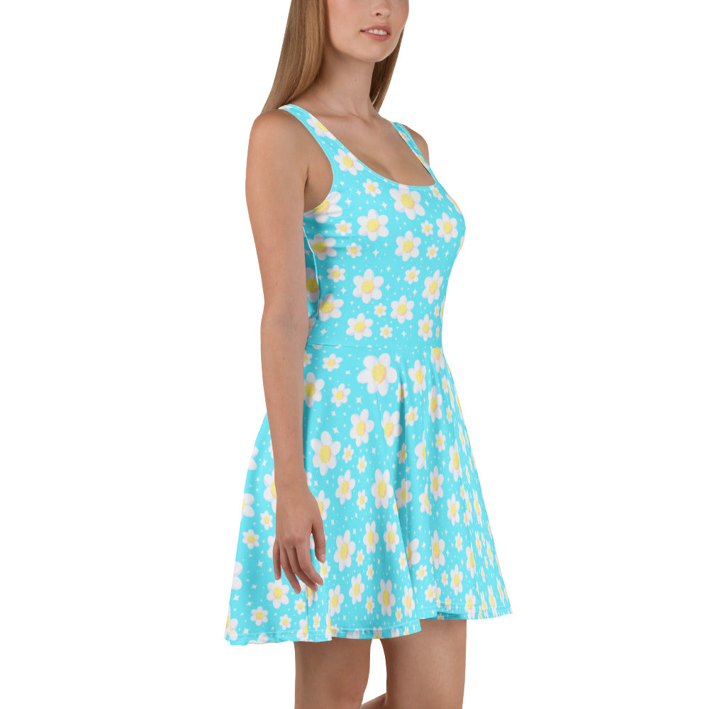 aqua blue skater dress NWT NBD Ride or Die Skater Dress Size S Ice Blue