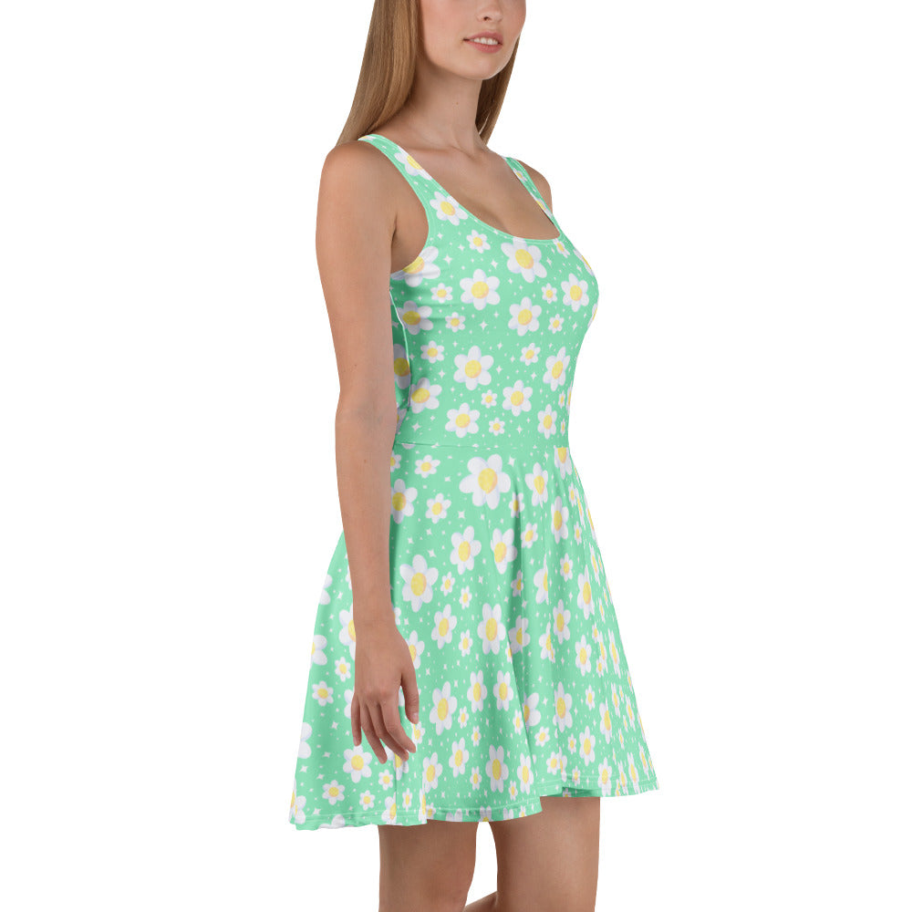 Daisy Dreams Skater Dress (Mint Green) Holley Tea Time Daisy Dreams Skater Dress (Mint Green) Holley Tea Time