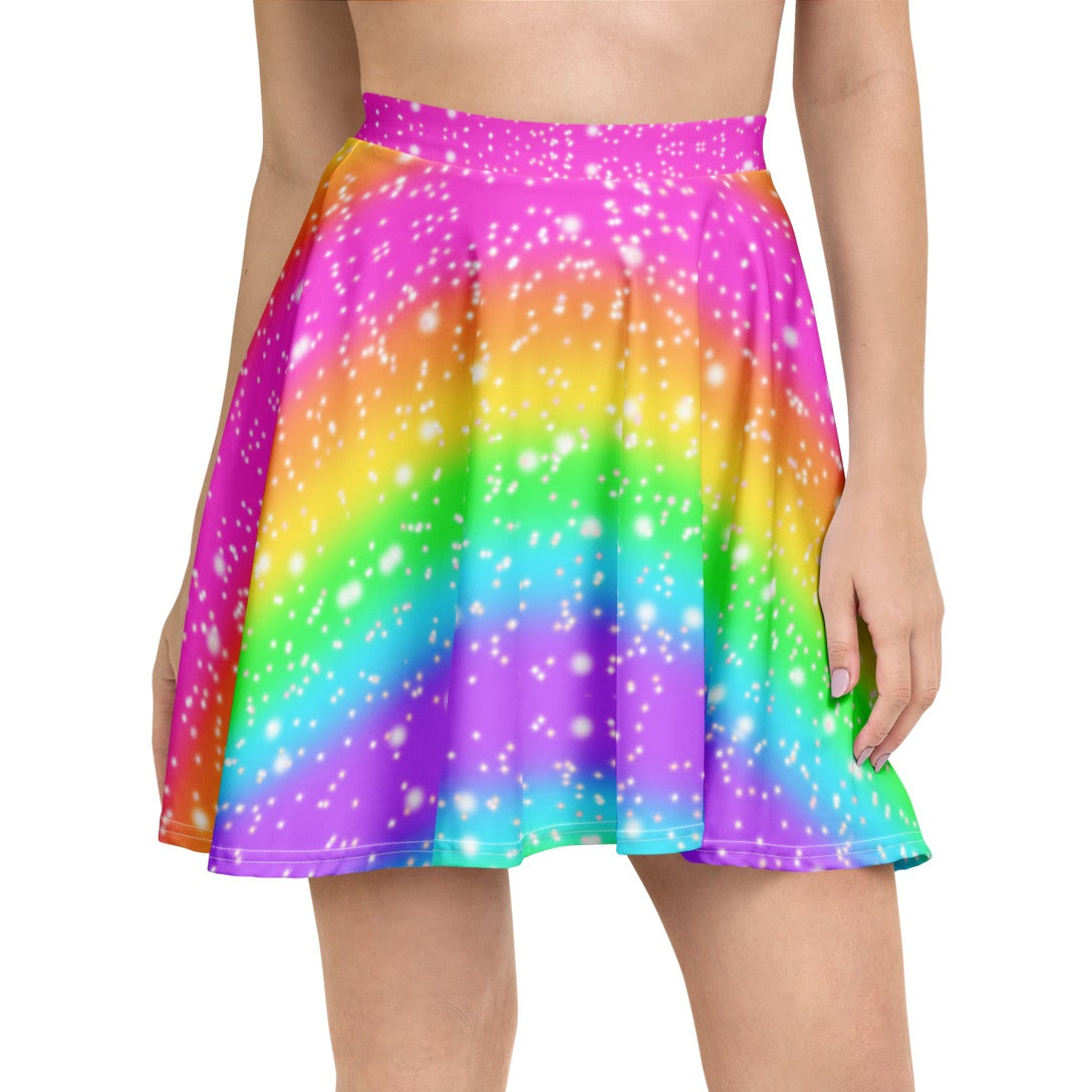 Rainbow Wonderland Skater Skirt