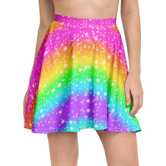 Rainbow Wonderland Skater Skirt