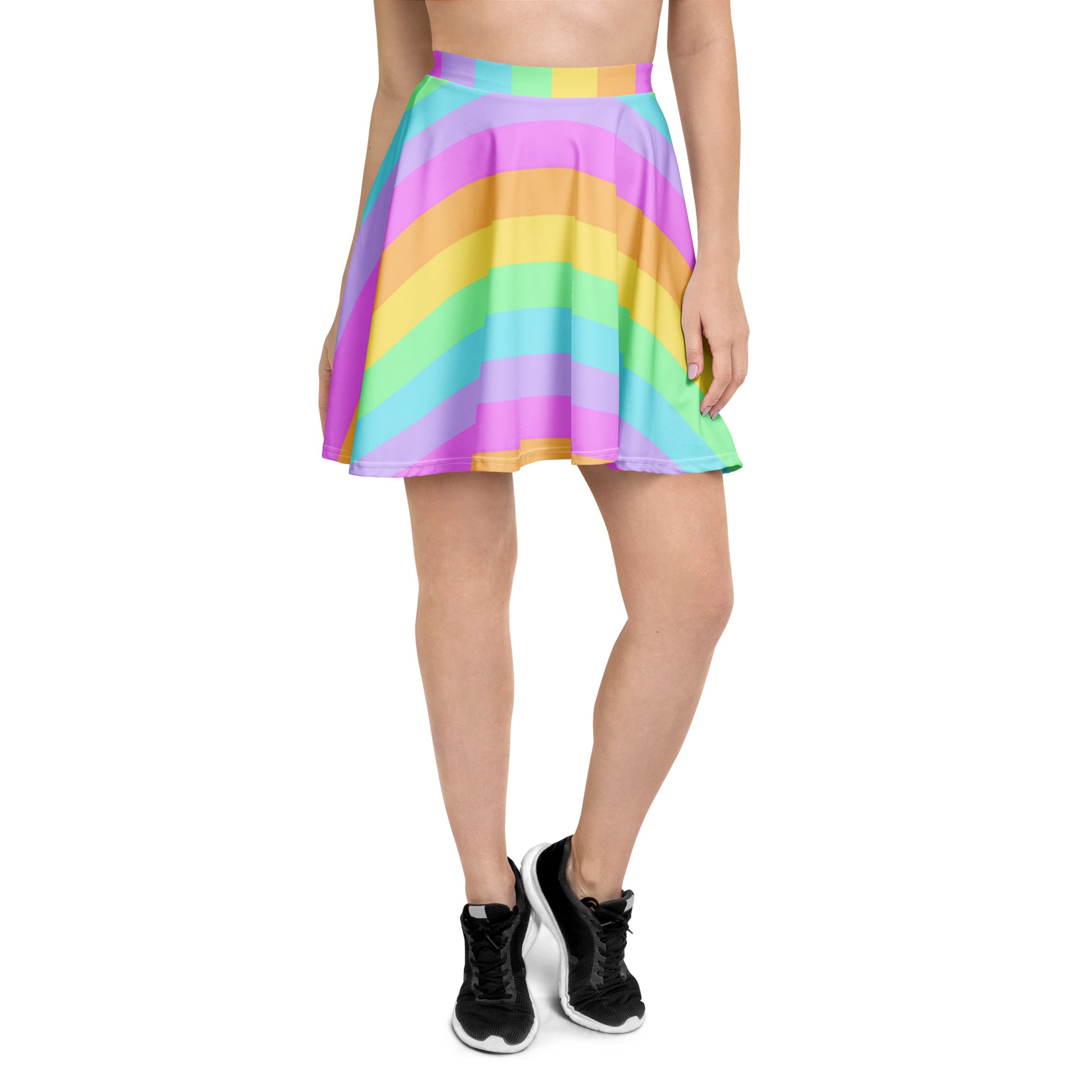 Kawaii fashion Harajuku fashion jfashion pastel rainbow skater skirt pop kei jojifuku cutecore