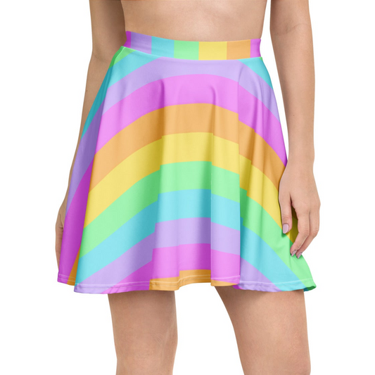 Kawaii fashion Harajuku fashion jfashion pastel rainbow skater skirt pop kei jojifuku cutecore