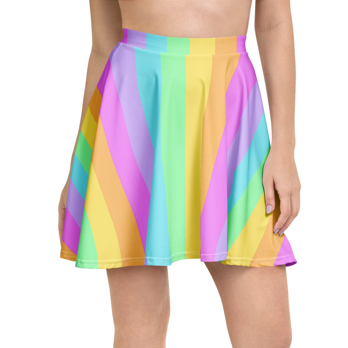 Kawaii fashion Harajuku fashion jfashion pastel rainbow skater skirt pop kei jojifuku cutecore