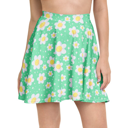 Daisy Dreams Skater Skirt (Mint Green)