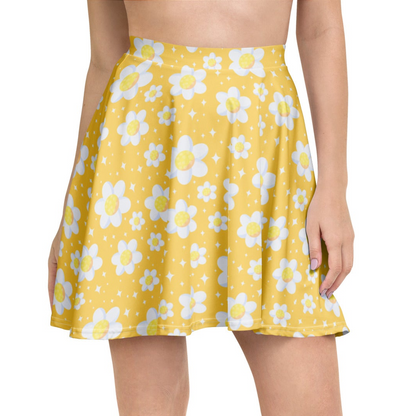 Daisy Dreams Skater Skirt (Sunshine Yellow)