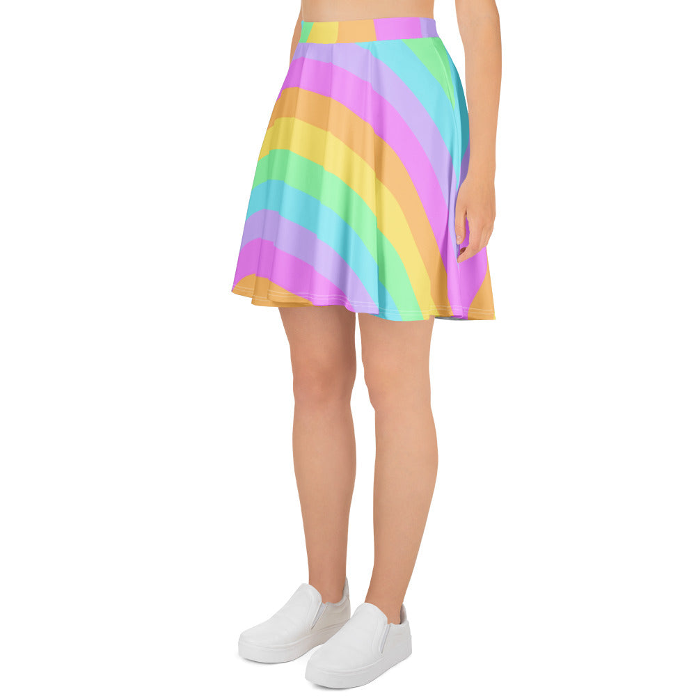 Kawaii fashion Harajuku fashion jfashion pastel rainbow skater skirt pop kei jojifuku cutecore
