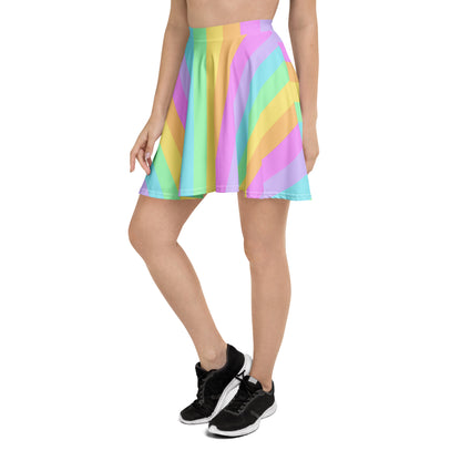 Kawaii fashion Harajuku fashion jfashion pastel rainbow skater skirt pop kei jojifuku cutecore