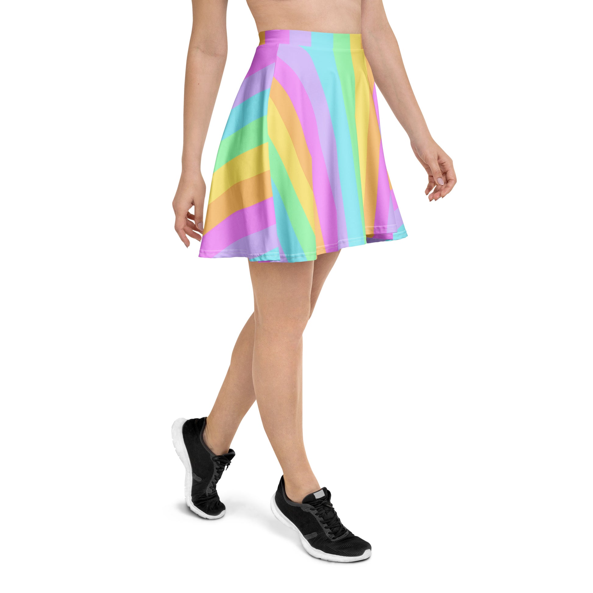 Kawaii fashion Harajuku fashion jfashion pastel rainbow skater skirt pop kei jojifuku cutecore
