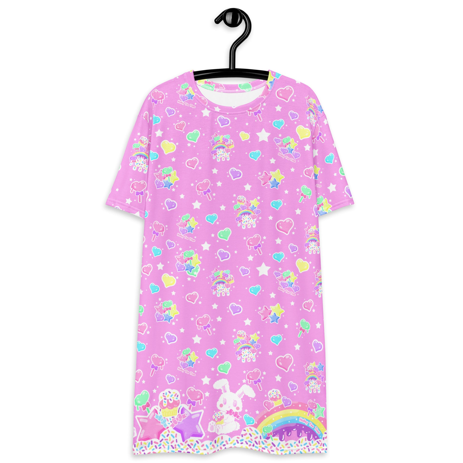 t shirt dress pastel Chiclily Women's Summer Dresses Casual T Shirt Dresses Pastel Floral Large Short Sleeve Flowy Beach Sundress with Pockets, Pink