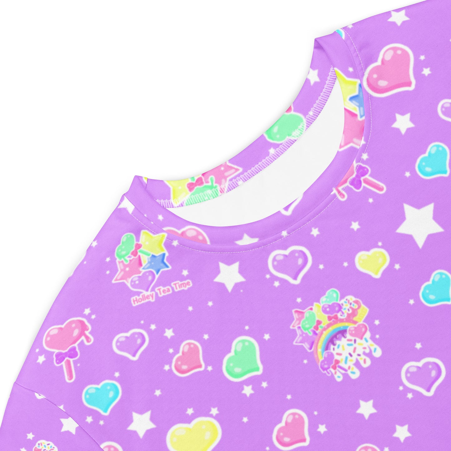 Rainbow Sweets T-shirt Dress (Purple)