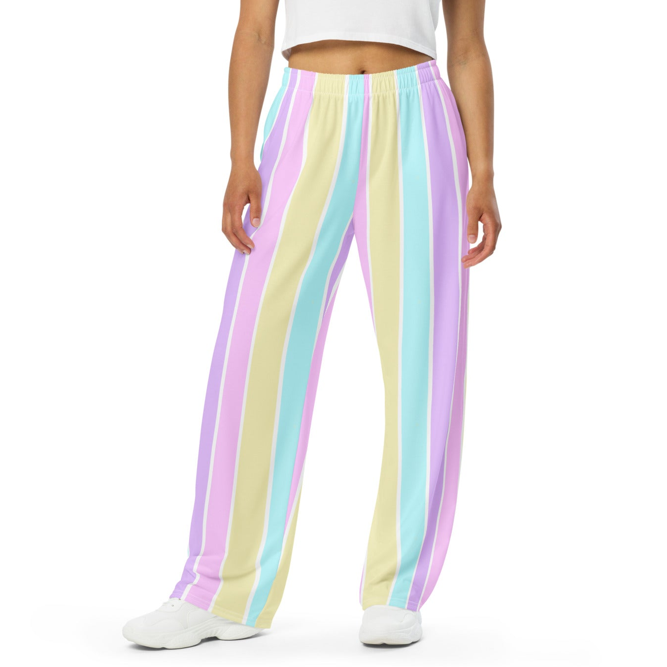 Kawaii fashion fairy kei yume kawaii pastel stripes sweatpants cutecore