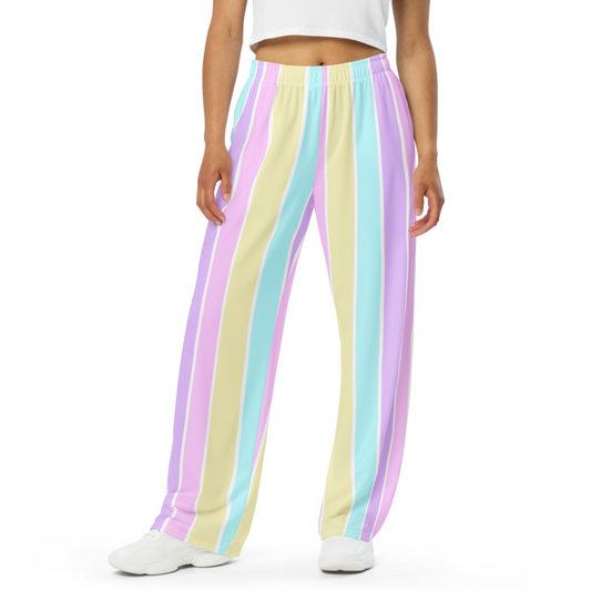 Kawaii fashion fairy kei yume kawaii pastel stripes sweatpants cutecore