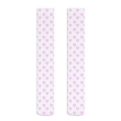 Lovely Hearts Over Knee Stocking Socks (Pink)