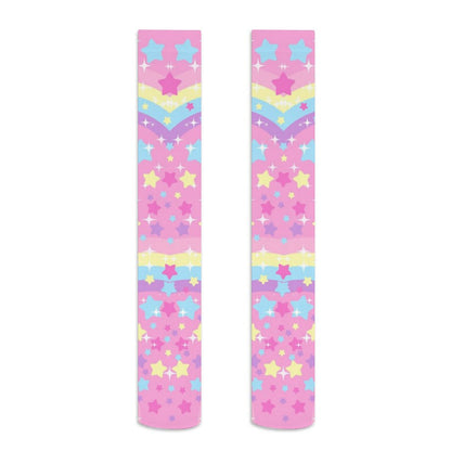 Bubbles Rainbow Land Over Knee Stocking Socks