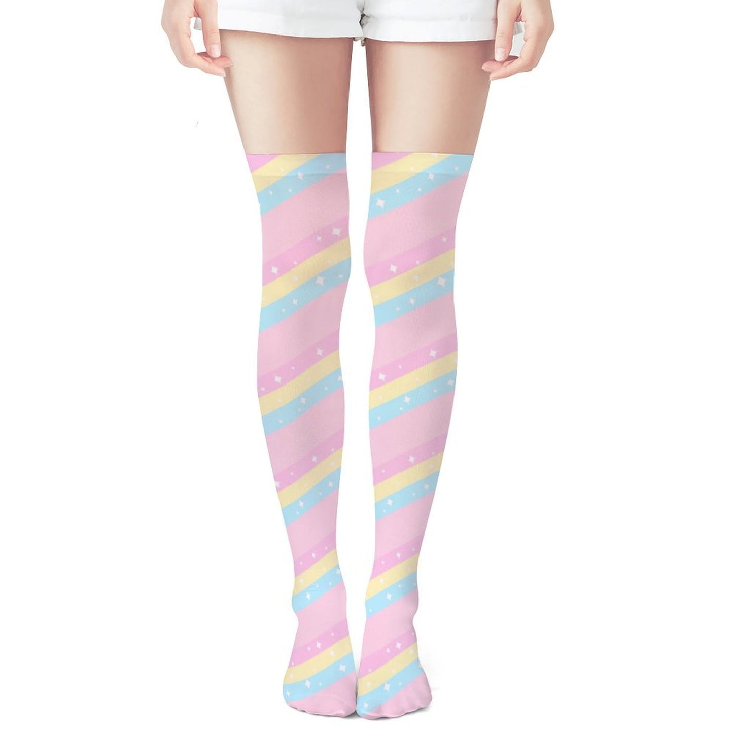 Teatime Fantasy Over Knee Stocking Socks (Pink)