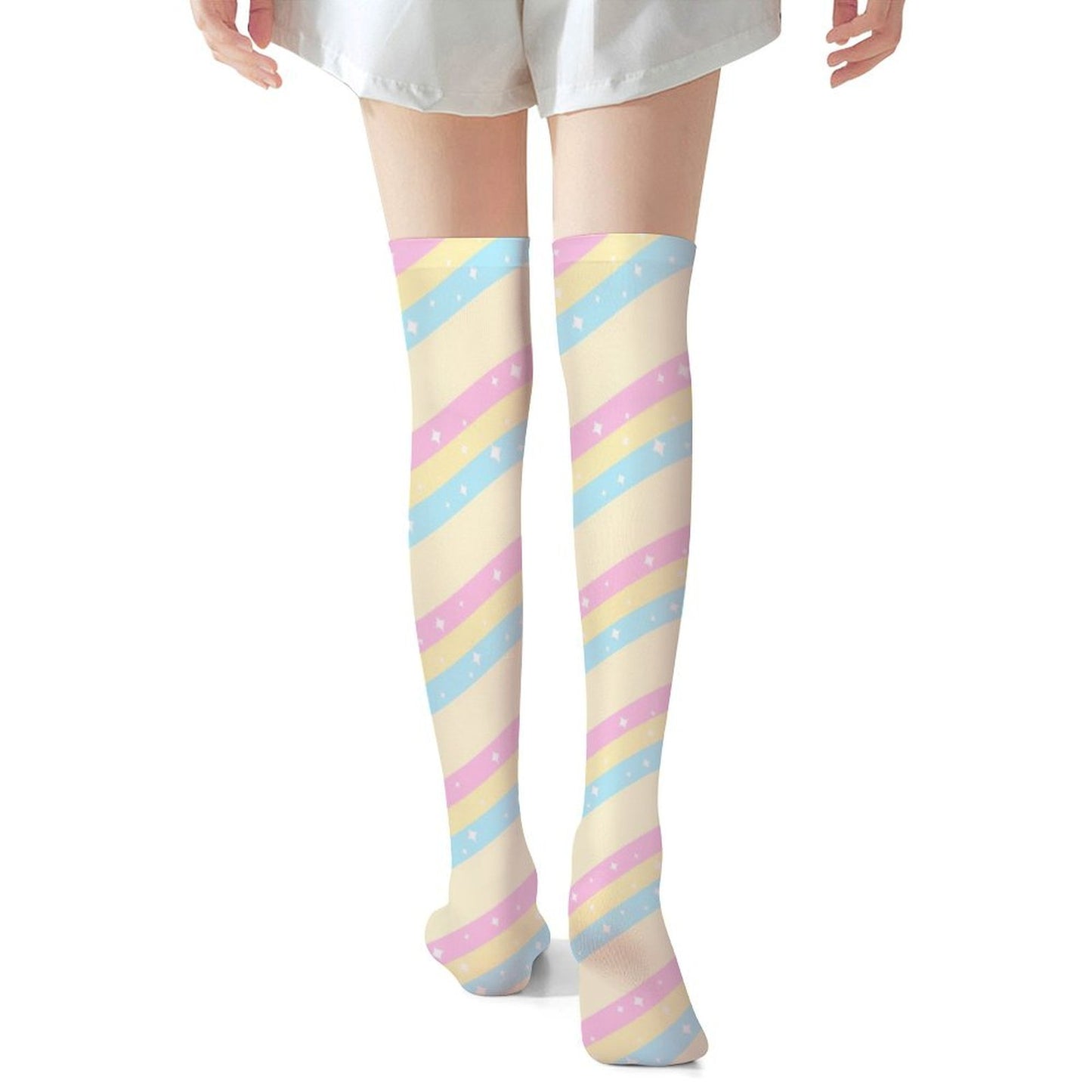 Teatime Fantasy Over Knee Stocking Socks (Yellow)
