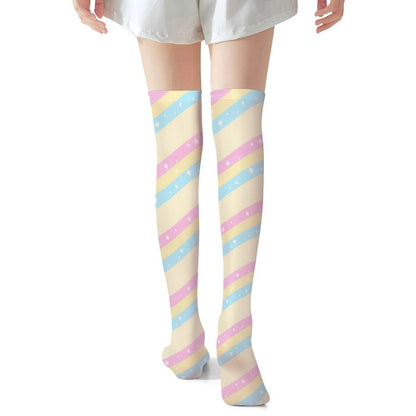 Teatime Fantasy Over Knee Stocking Socks (Yellow)