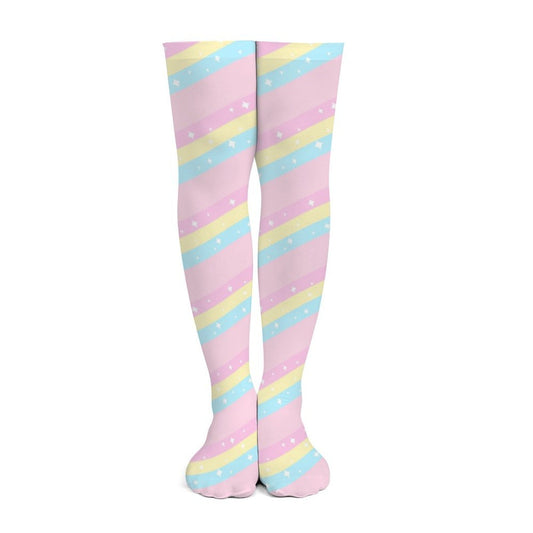 Teatime Fantasy Over Knee Stocking Socks (Pink)