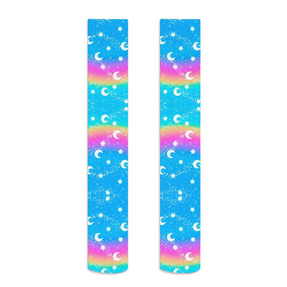 Magical Fairy Time Over Knee Stocking Socks (Rainbow Sunny Day)