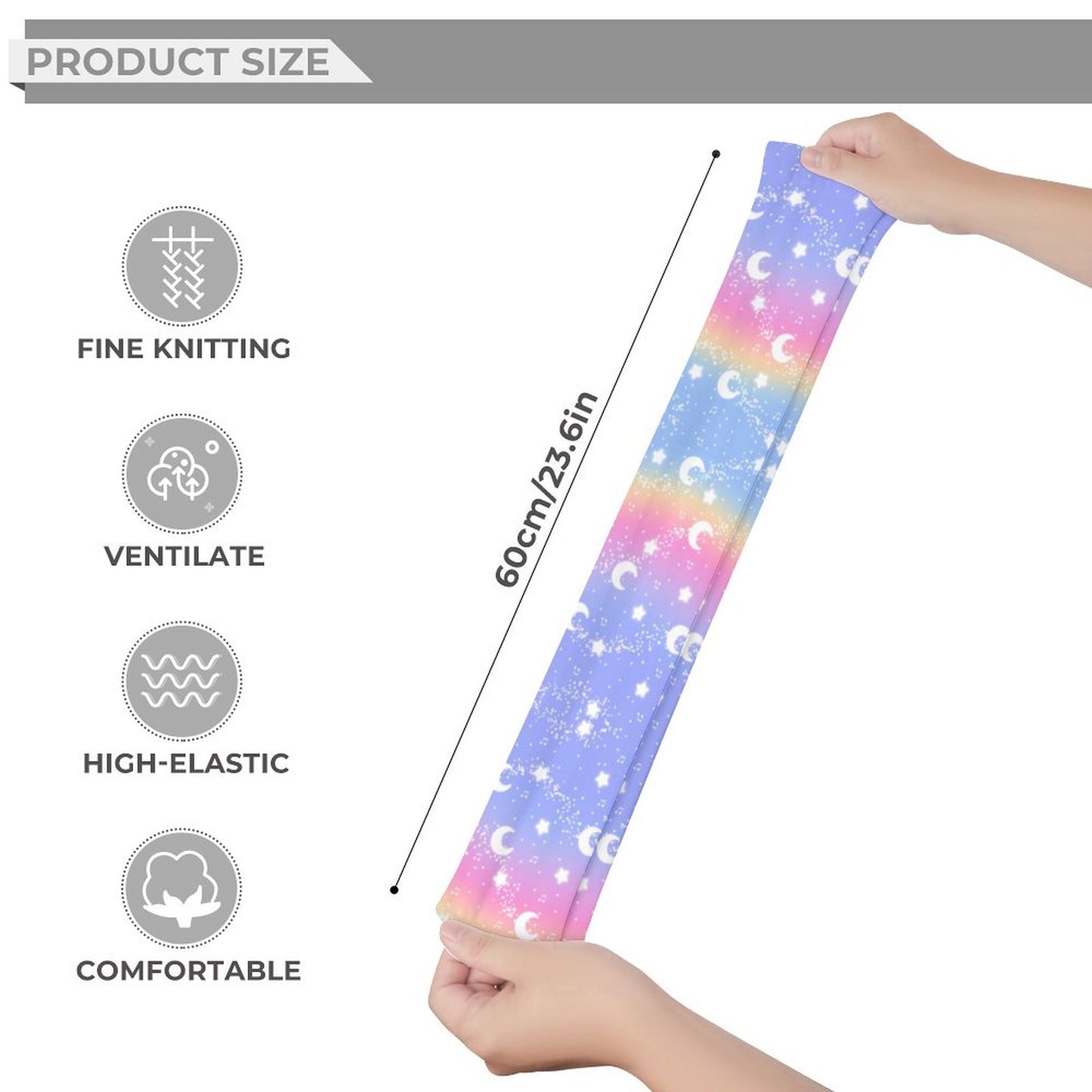 Magical Fairy Time Over Knee Stocking Socks (Rainbow Sunset)