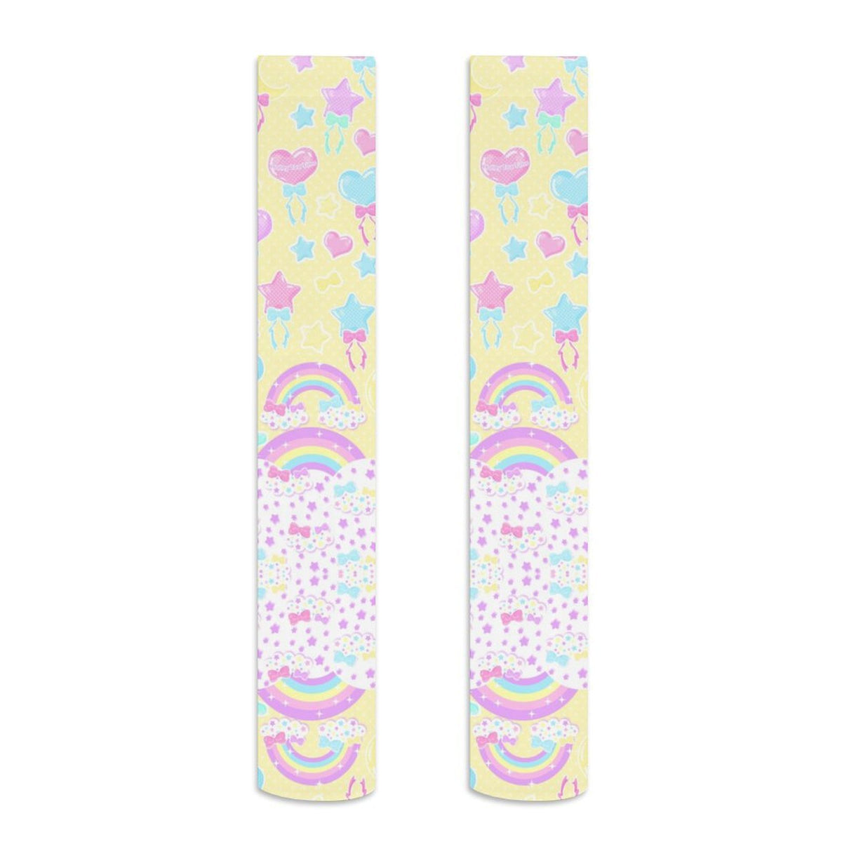 Pastel Party Over Knee Stocking Socks (Yellow)