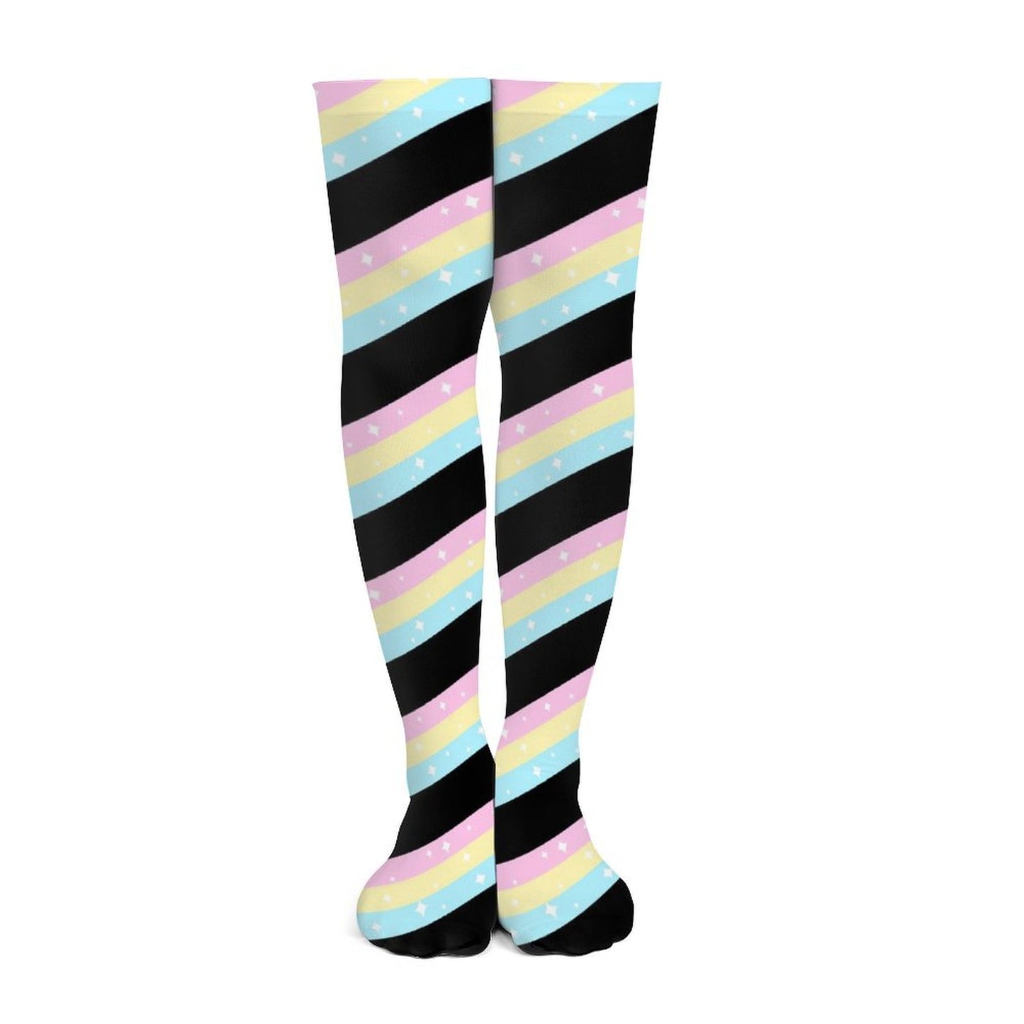 Teatime Fantasy Over Knee Stocking Socks (Black)