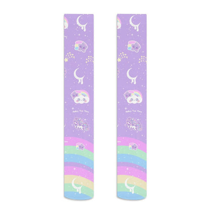 Rainbow Stardust Unicorn Over Knee Stocking Socks